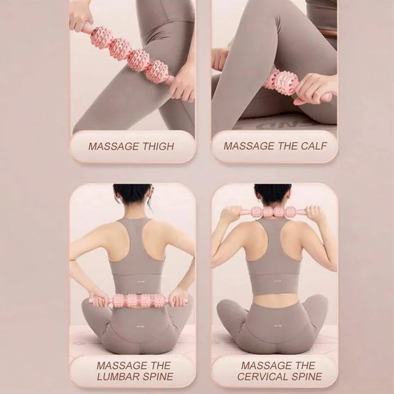 Pilates Yoga Bar - Wałek do masażu mięśni, ręczny przyrząd